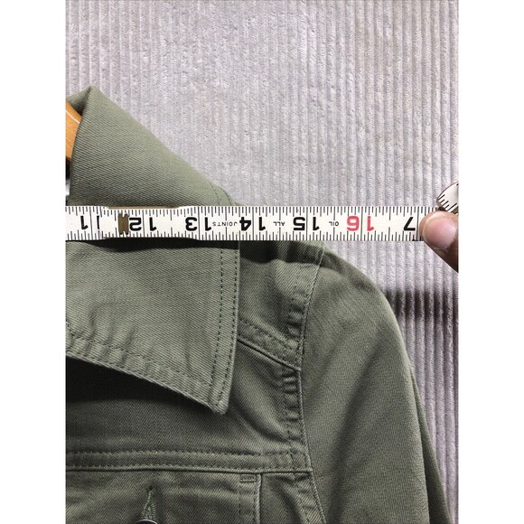 Wrangler Women’s Jacket Size M Green Button Up Tracker - Picture 6 of 12